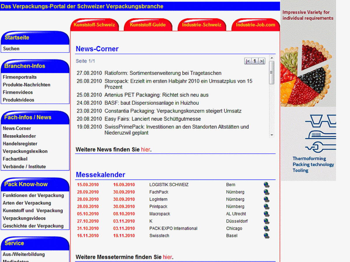 Schweizer Verpackung Das Neue Internet Portal Fur Die Schweizer Verpackungsbranche Presseportal Schweiz Ch