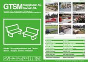 300 Bänke / Sitzgelegenheiten und Tische: neuer Katalog bei GTSM Magglingen AG