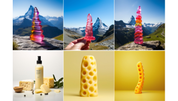 Ganz viel Käse und das Matterhorn: So interpretiert AI Sextoys für die Schweiz