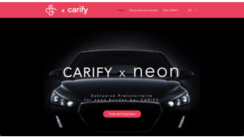 CARIFY und neon starten Partnerschaft