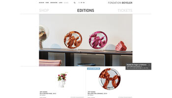 Drei Shops in einem – der neue Fondation Beyeler Online Shop