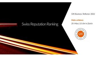 Swiss Reputation Ranking: GfK Business Reflector 2022