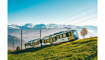 Mit energieeffizienten Bahntechnologien von ABB hoch hinaus auf die Rigi