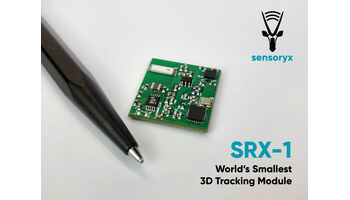 Sensoryx präsentiert SRX-1, das kleinste 3D-Tracking-Modul der Welt