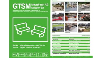 300 Bänke / Sitzgelegenheiten und Tische: neuer Katalog bei GTSM Magglingen AG