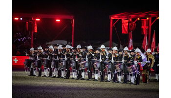 Das Top Secret Drum Corps zu Gast bei der Queen