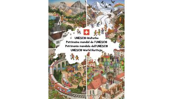 Neues Wimmelbuch ermöglicht eine spielerische Reise durch das UNESCO-Welterbe der Schweiz