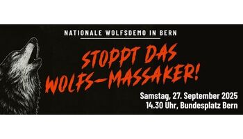 Nationale Wolfsdemonstration am 27. September 2025 in Bern