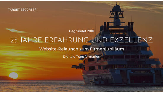25 Jahre Target Escorts®: Europäisches Unternehmen investiert zum Firmenjubiläum in neue digitale Plattform
