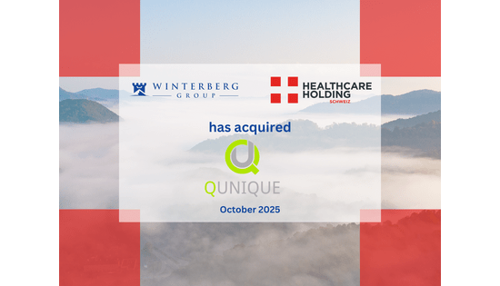 Pressemitteilung: Healthcare Holding Schweiz erwirbt Anteile an QUNIQUE Pressemitteilung: Healthcare Holding Schweiz erwirbt Anteile an QUNIQUE