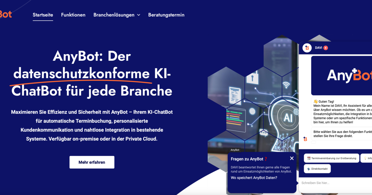 AnyBot von Solutioneers AG: Die innovative und datenschutzkonforme KI ...