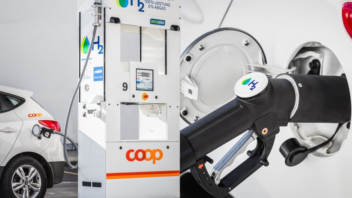 Coop erste öffentliche Wasserstofftankstelle der Schweiz